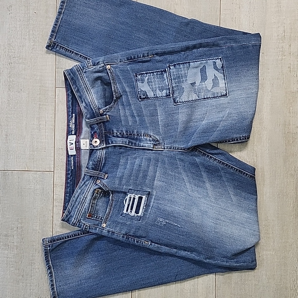 Women's Blue Distressed Jeans